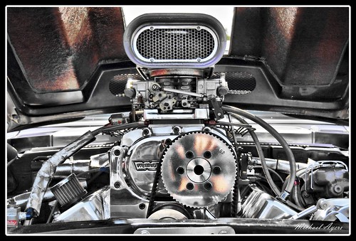 Muscle Car Motor Engine HDR by michael'sphotography