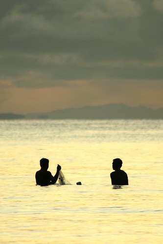 fishermen at Compostela beach