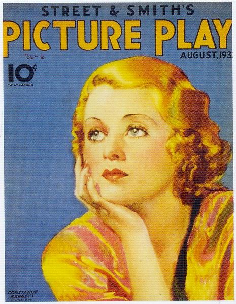 Street &amp; Smith's Picture Play, August 1930s, Constance Bennett