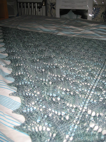 my first lace shawl!