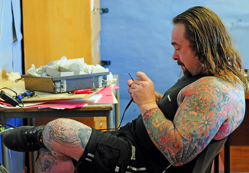most tattooed man. Tattooed Man, Electrician
