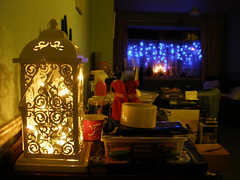 Christmas lights and decorations