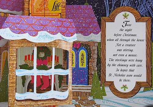 Night Before Christmas Vintage Pop up Book