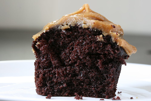 Innards: Chocolate Cupcake with Peanut Butter Frosting