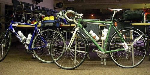 Bikes at check-in