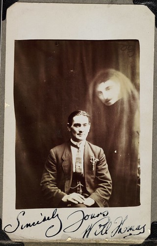 Will Thomas with an unidentified spirit