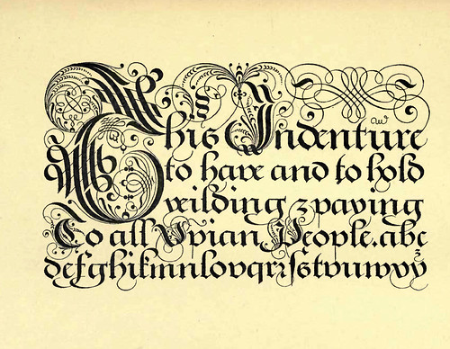 40-Escritura gotica inglesa- The Pen's Perfection- Edward Cocker 1675