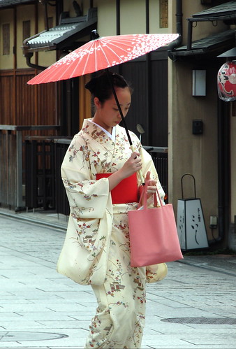 A Japanese lady in kimono