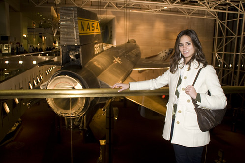 Jo with one of the cool jets