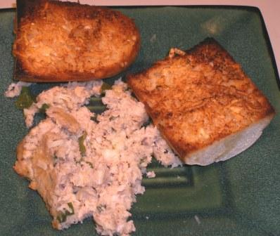 Wartime Wednesday:  Salmon Loaf with Garlic Bread