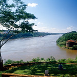 Three countries border-Iguazú & Paraná rivers