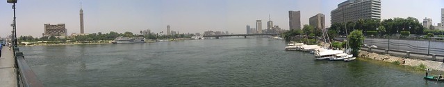 Kairo - panoráma a Nílus fölött