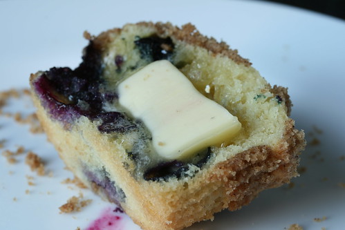 Buttery Goodness on a Blueberry Muffin