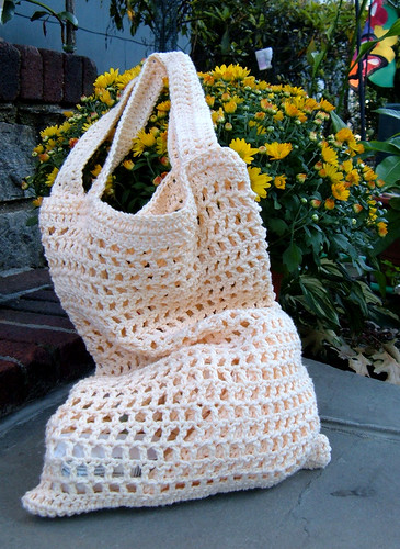 Market Tote Bag in Crochet