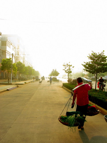 Early morning in Luoshan, Henan Province, China