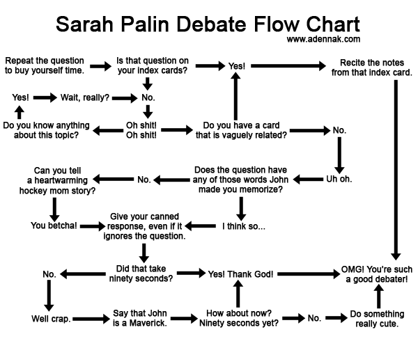 Palin Debate Flowchart