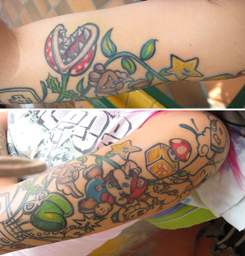 My Mario Bros Tattoo. I started to add some colors, well, Jaxl did it, 