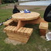 Larch picnic table