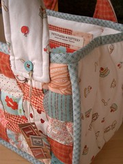 TeaTime quilted bag - detail par PatchworkPottery