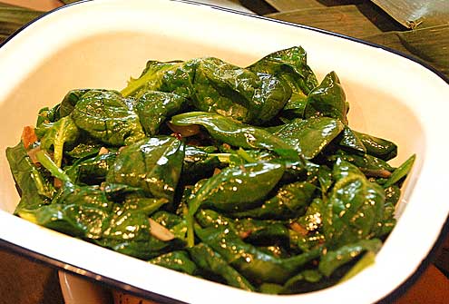 Stir-Fried Spinach (Keerai Poriyal)