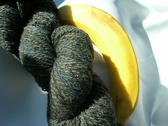 sock yarn, now with banana (by aswim in knits)