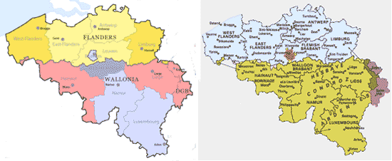 Belgian elections v languages, stolen from ElectoralGeography.com and The Encyclopedia Britannica respectively