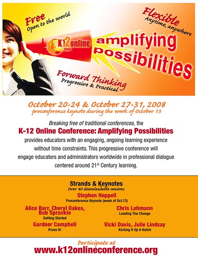 K-12 Online Conference 2008 Marketing Flyer