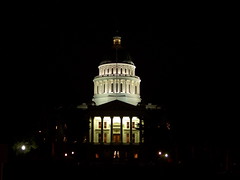 California State Capitol at night by Rojer via Flickr