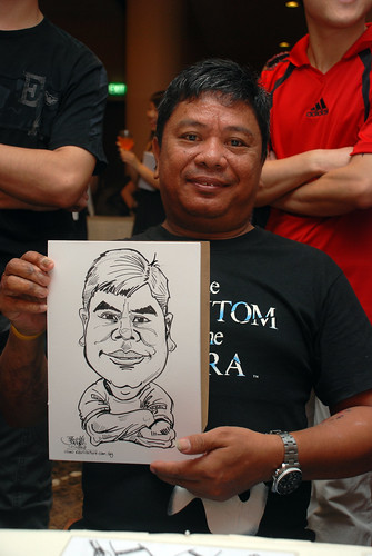 Caricature live sketching for Nippon Express Singapore Pte Ltd - 4