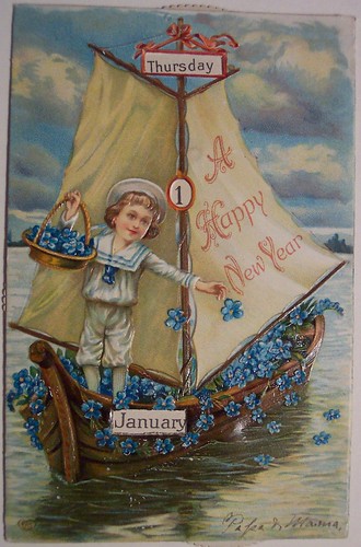Vintage New Years Postcard