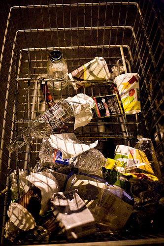 drinking receptacles, rubbish trolley, 60/366