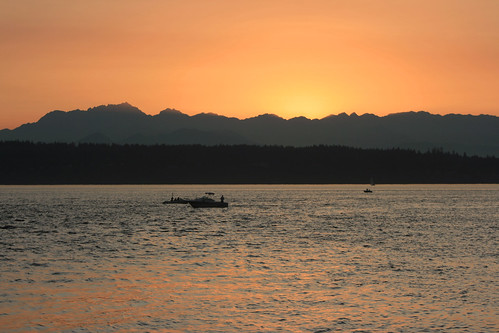 Sunset at Puget Sound
