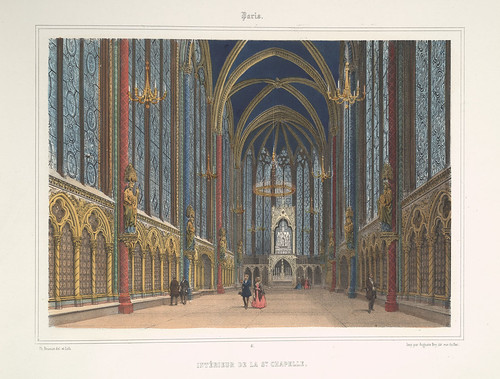 011- Paris-Interior de la Saint Chapelle 1858