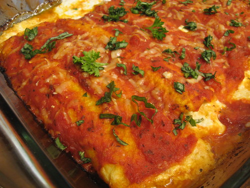 Eggplant and Four-Cheese Cannelloni