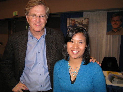 Christi and Rick Steves at the Bay Area Travel Show