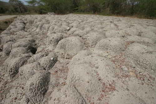 Erosions near the mud volcano...