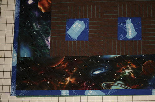 Doctor Who Quilt detail