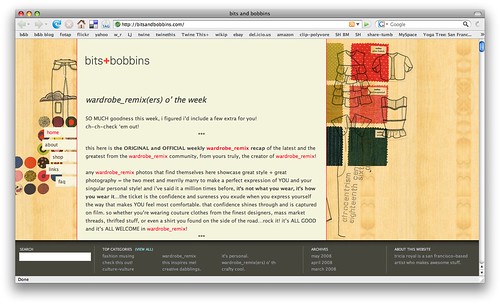 bits and bobbins site redesign!