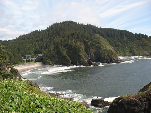 View of the Oregon Coast from the lighthouse