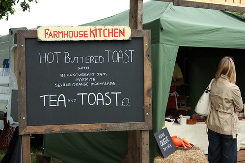 Tea and toast sign