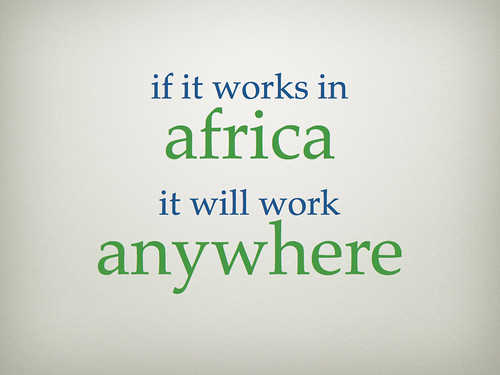 if it works in Africa...