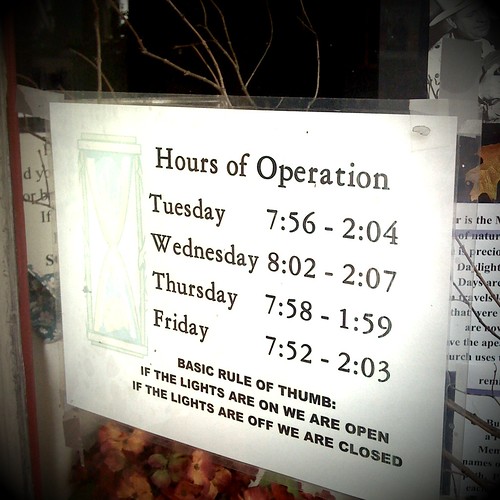 Opening hours