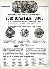 Department Stores Coin Shop ad