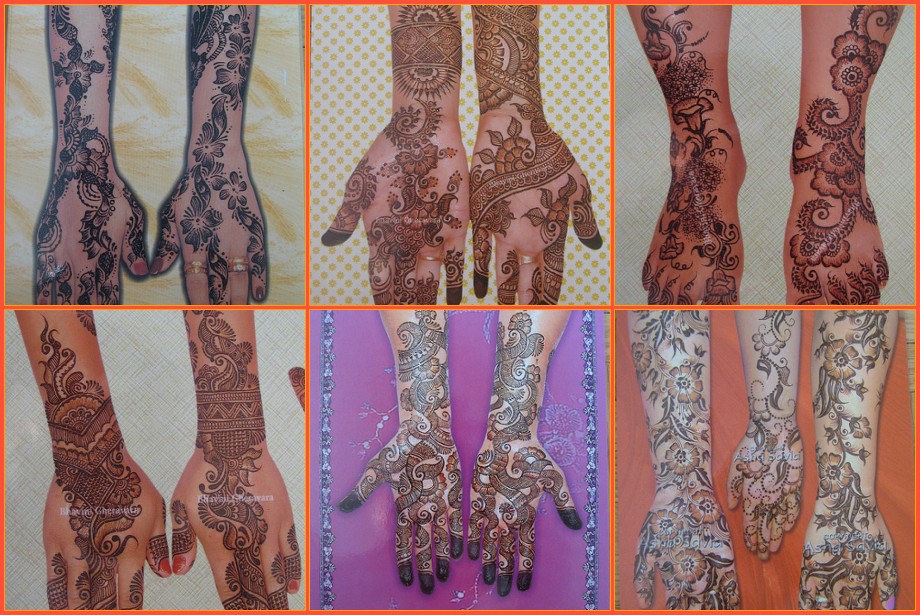  right: Bridal Arabic Henna Designs by Rohini Ruparel, Al-Aroos henna ...
