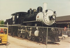 Atlantic Coast Line Railroad # 250 on display at the Wilmington Railroad Museum. Wilmington North Carolina. April 1995.