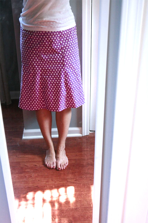 "Cute Skirts", paneled skirt pattern