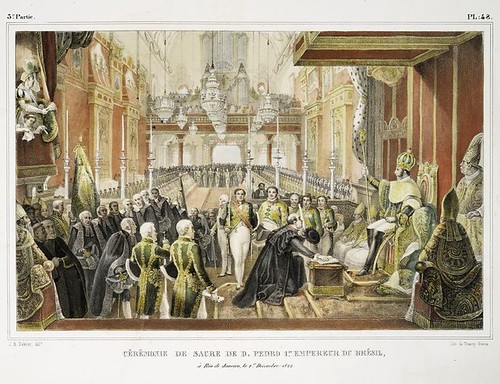 017-Ceremonia de consagracion de Don Pedro I emperador del Brasil en Rio de Janeiro, el primero de diciembre de 1822