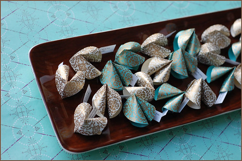 Paper Fortune Cookie Favors
