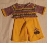 Yellow Outfit for Waldorf Doll 16"-18"