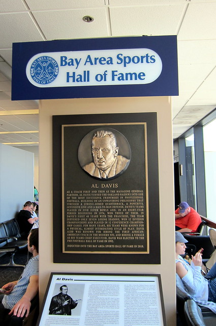 California: San Francisco International Airport - Bay Area sports Hall of Fame - Al Davis